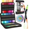 ZENO 72 Dual Tip Markers Set with Case – No-Bleed Art Markers for Adults – Fine & Brush Tips, Watercolor Pens for Artists, Journaling, and Creative Projects